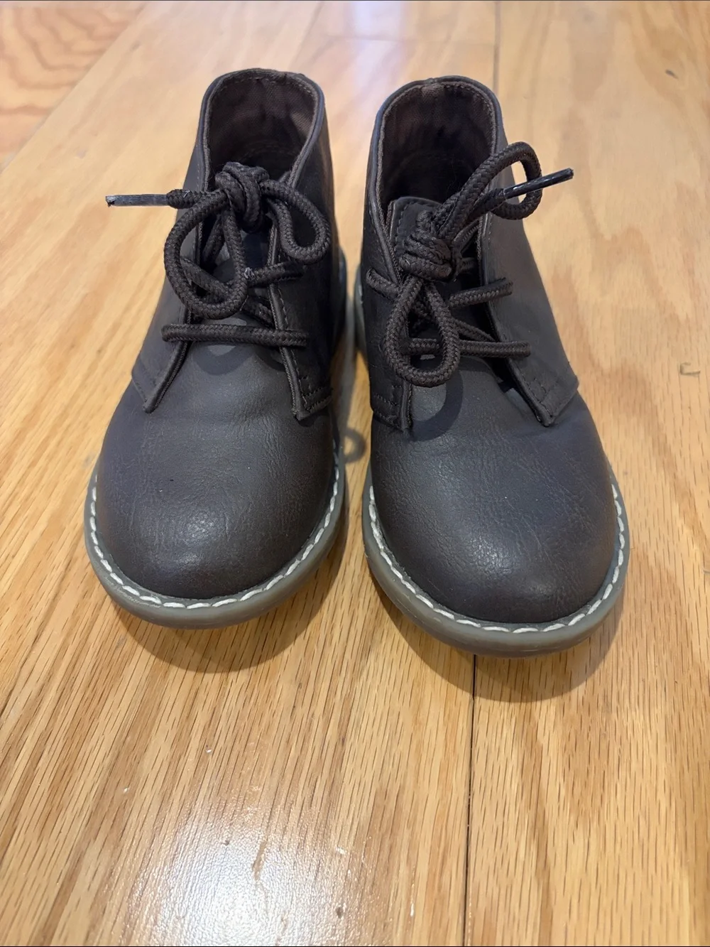 The Children's Place Dark Brown Lace-Up Ankle Boots for Kids